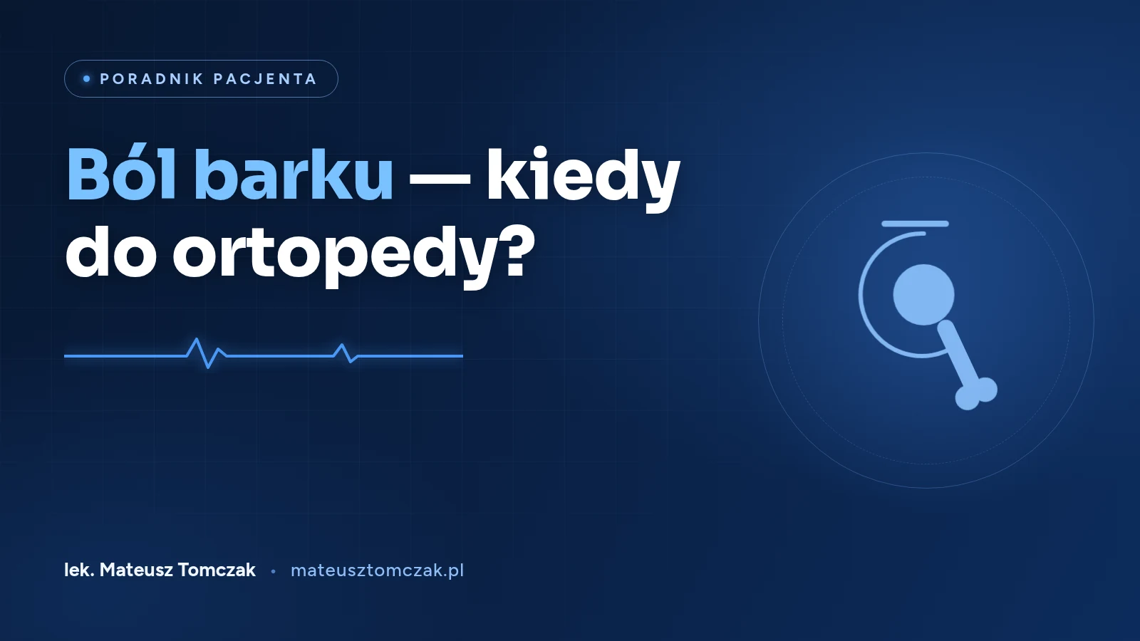 Ból barku — kiedy do ortopedy?